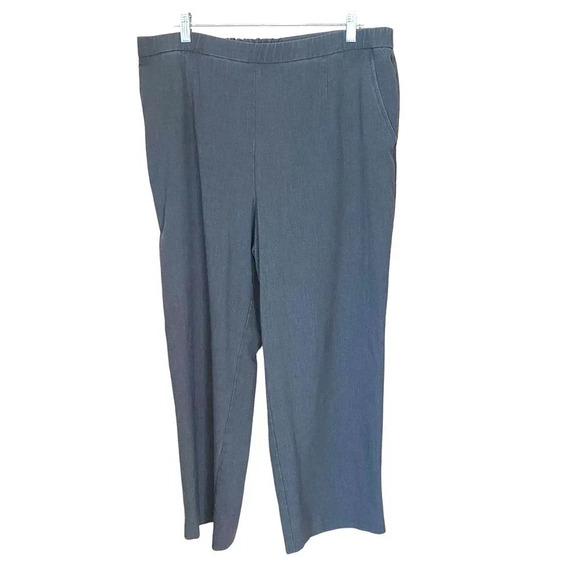 Dressbarn Wide Leg Casual Pull On Dress Pants Stretch Waist Women Plus Size 20 - Picture 1 of 8